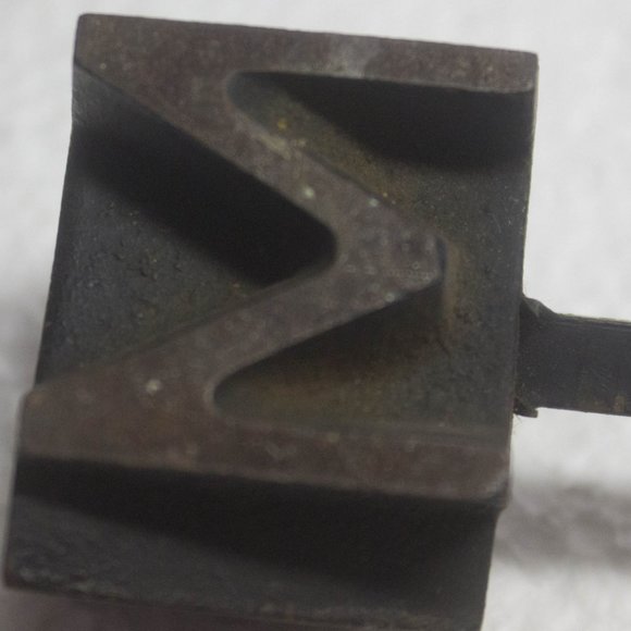 Lyman Steak Branding Iron R/M/W Vintage USA 16" - Picture 11 of 12